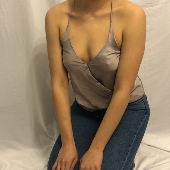 Tops - Light Purple Satin Tank